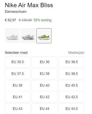 Nike Air Max Bliss Dames sneakers voor €62,97 bij Nike