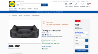 Cama para Mascotas por 9,99€