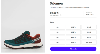 Zapatillas de Trekking para Hombre Salomon OUTRISE GTX por 69€