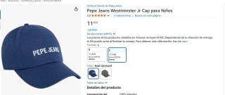 Pepe Jeans Westminster Jr Cap para Niños por 11,16€