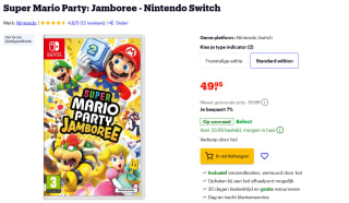 Super Mario Party: Jamboree voor €49,95 bij Bol
