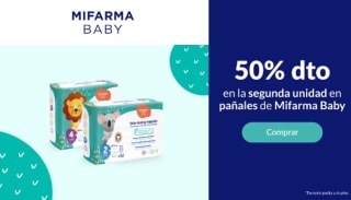 -50% de Descuento en la Segunda Unidad pañales Mifarma Baby.