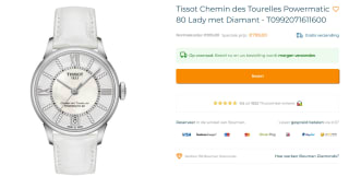 Tissot Chemin des Tourelles voor €799 bij Bouman Online