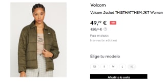 Chaqueta de Mujer Volcom THISTHATTHEM por 49.99€