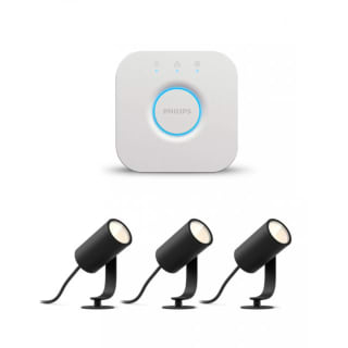 Philips Hue Lily Starterspakket van 3 Tuinspots (Antraciet) met bridge voor €229,95 dmv code bij tink