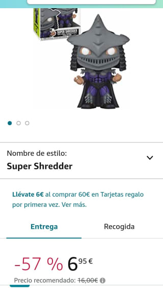 Funko POP! Movies: Teenage Mutant Ninja Turtles por 6,95€.