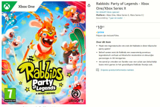 Xbox one Rabbids: Party of Legends voor €10,63 bij Amazon