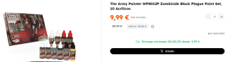 The Army Painter WP8012P Zombicide Black Plague Paint Set, 10 Acrílicos por 9.99€