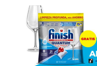 Reembolso de Finish Lavavajillas Quantum Essential 21 pastillas desde Gelt