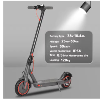 Patinete eléctrico N7PRO, 30km, 36V, 10,4 Ah, 350W, compatible con APP por 134,36€