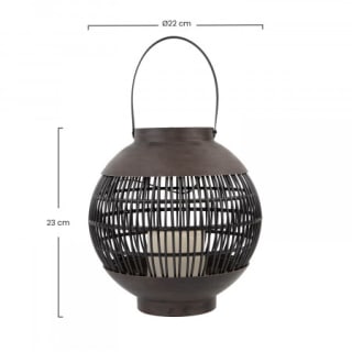 Pack 4 Faroles Solares LED Exterior Redondo Marrón 3000K por 29,54€