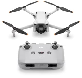 Drone DJI Mini 3 avec Radiocommande RC-N1 - Caméra 4K, 12MP, FOV 82.1°, Stabilisation 3 axes, Portée 10 km, Autonomie 38 min à 329€