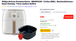 Philips Airfryer XXL Smart Sensing Premium Wit HD9870/20 + Bakvorm voor €179 bij Bol