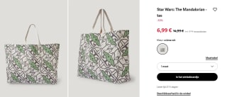 Leuke Mandalorian shopper voor €6,99 bij C&A