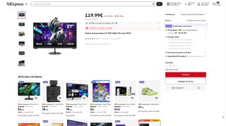 Monitor Gaming Yeyian 27" FHD 180hz MA series IPF27 por 119,99€