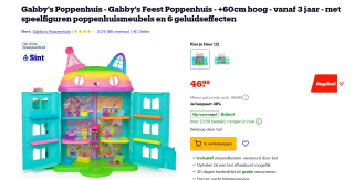 Gabby's Poppenhuis – Gabby's Celebration voor €46,99 bij Bol