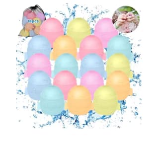 18 Piezas Globos de Agua Reutilizables GuKKK por solo 3,68€