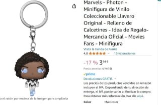 Funko Llavero Pop, The Marvels Photon por 3,80€