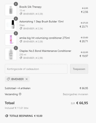 €10 extra korting bij besteding vanaf €75 bij John Beerens