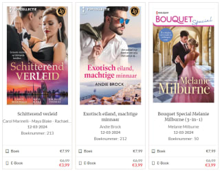 40% korting op Harlequin e-books