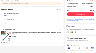 Recortabordes desbrozadora inalámbrica 650W por solo 20,93€