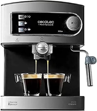 Cafetera Express Manual Power Espresso 20. 850 W, marca Cecotec Presión 20 Bares por 56,90€