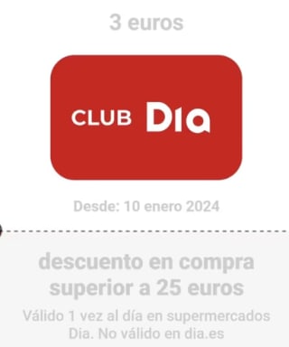 3€ descuento en pedidos superiores a 25€