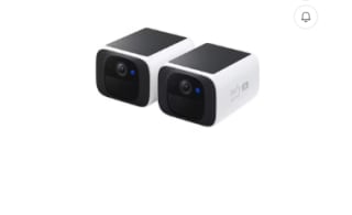 Pack de 2 Caméra de sécurité EufyCam SoloCam S220 WiFi exterieure sans Fil 2K à 109€
