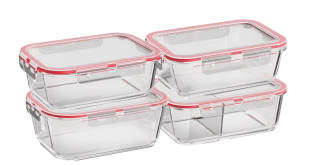 Curver glazen vershouddozenset 4-delig voor €24,95 bij Ibood