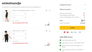 Sportkleding + -accessoires nu tot 35% stapelkorting bij HEMA