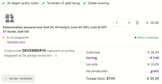 Winparts kortingscode voor 10% korting op alles