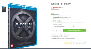 X-Men 1 - 6 (Blu-ray) voor €12,99 bij Boekenvoordeel