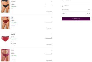 4 slips voor €20 bij Sapph