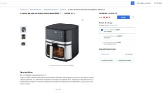Freidora de Aire Swiss Home SH-9127 1600W 6,5 L por solo 29,90€