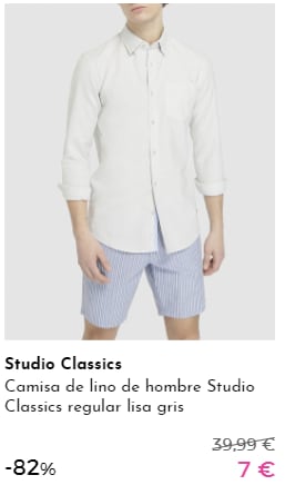 Studio Classics - Prendas para ellos por 5€ y 7€