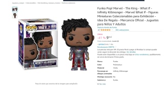 figura Funko Pop de Marvel, The King ¿Qué Pasaría Si...? Infinity Killmonger por 9,50€