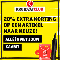 20% extra korting op een product naar keuze bij Kruidvat