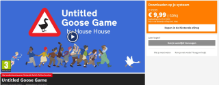 Untitled Goose Game voor €9,99 in de Nintendo eShop