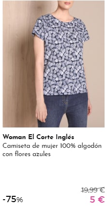 Camisetas Woman El Corte Inglés por 5€