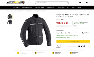 Chaqueta de moto IXON CORSICA Hombre por solo 78€