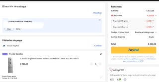 Cecotec Frigorífico combi Bolero CoolMarket Combi 322 WD Inox D Por 444€