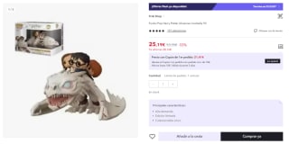 Funko POP Rides Figura Dragon con Harry Potter Hermione y Ron por 25.19€ (Cuenta Nueva 12.6€)