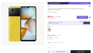 Recopilación Smartphones desde 60,98€ en Miravia
