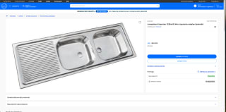 Lavaplatos Empotrar 1235x435 Mm Izquierdo rebalse Splendid por solo $69.990