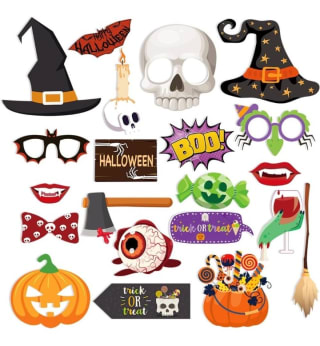 Decoración Halloween de 23 piezas por sólo 3,09€.