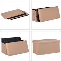 Puff Taburete Plegable de Almacenaje Otomano con Tapa por 15,17€ (cuenta nueva por 9,10€)