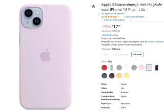 Apple Magsafe Siliconen Back Cover iPhone 14 Plus voor €17,99 bij Amazon