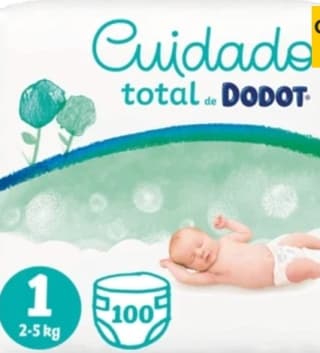 Pañales Dodot Cuidado Total Talla 1 ,100 unidades por 35,14€.1