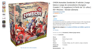 CMON Asmodee Zombicide 2ª edición Juego básico por 55,30€