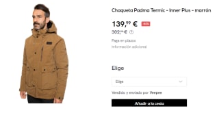 Chaqueta para Hombre Trangoworld Padma Termic - Inner Plus por 139.99€